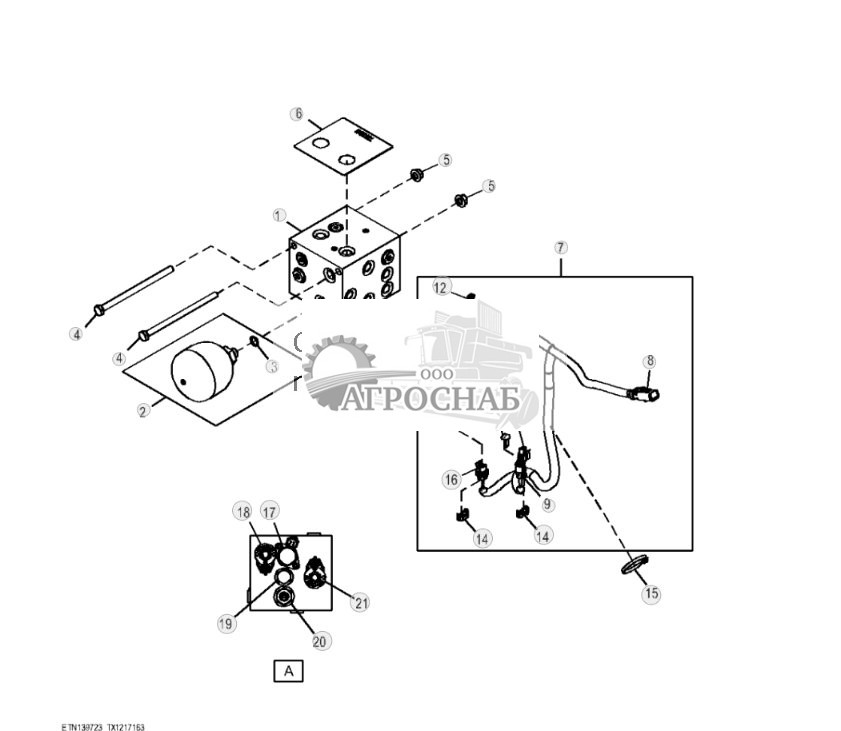 Клапан выбора схемы включения сервоуправления (PEPS) (303524 - 329327) - ST865916 544.jpg